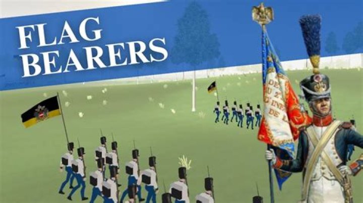 What did flag bearers do in war?