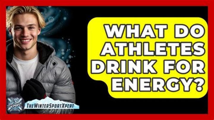 What do athletes drink for energy?