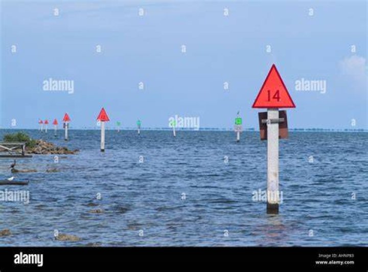What do the red and green markers indicate in Florida?