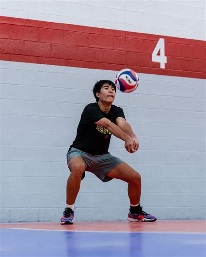 What do volleyball players do after practice?