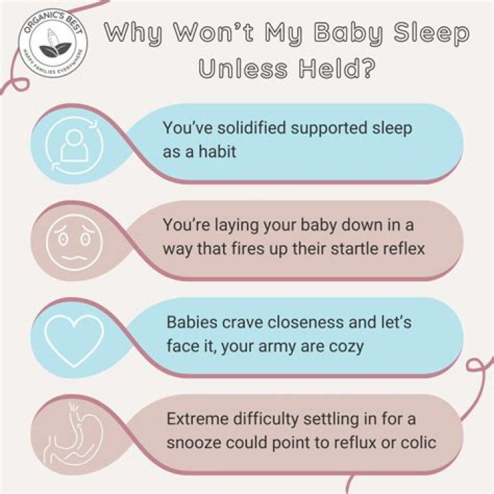 What do you do when your baby won't sleep unless?