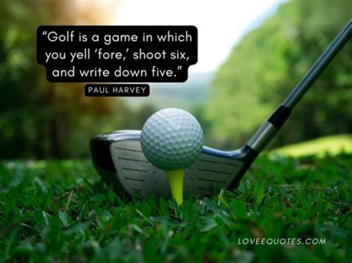 What do you say to wish someone a good golf game?