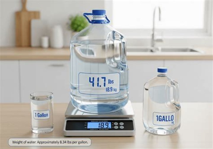 What does 1 gallon of water weigh?