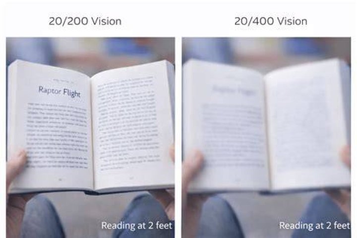 What does 20 70 vision look like?
