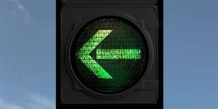 What does a green left arrow mean?