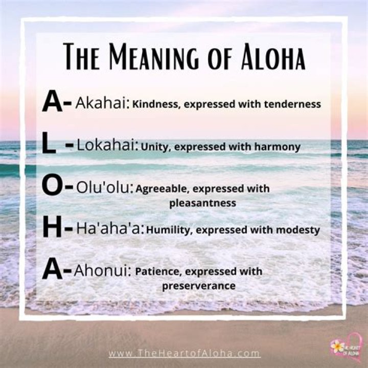 What does Aloha Kai mean?