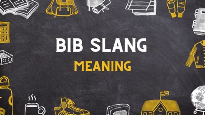 What does bib mean in slang?