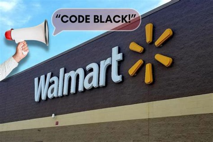What does code black mean at Walmart?