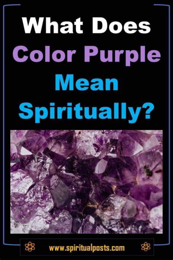 What does color purple mean spiritually?