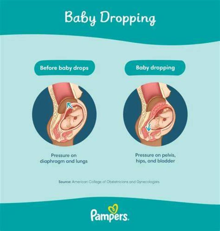 What does it feel like when the baby drops?