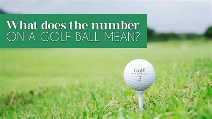 What does number on tennis ball mean?