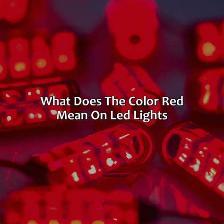 What does red LED mean?