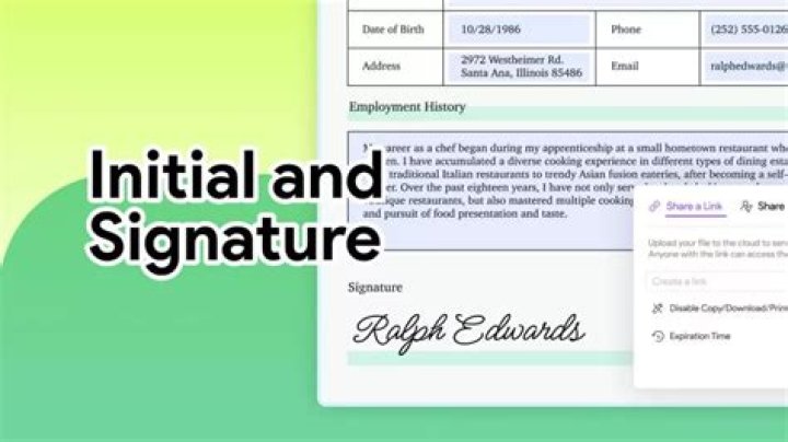 What does signature of bearer means?