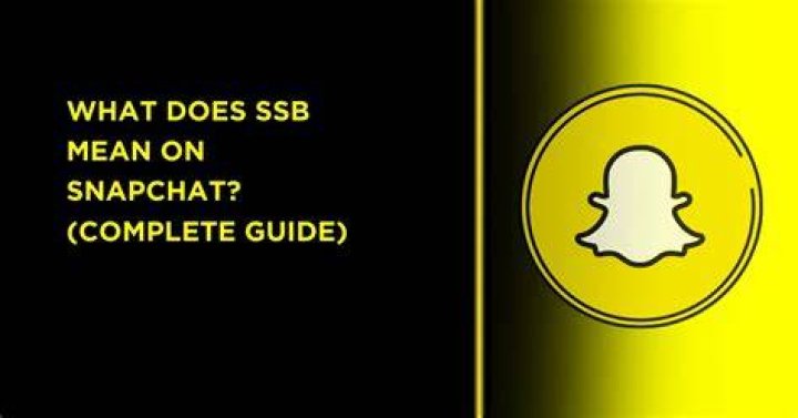 What does SSB mean on Snapchat?