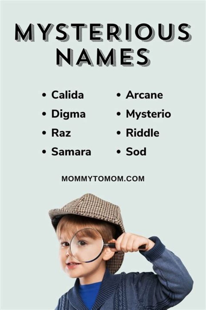 What female name means mysterious?