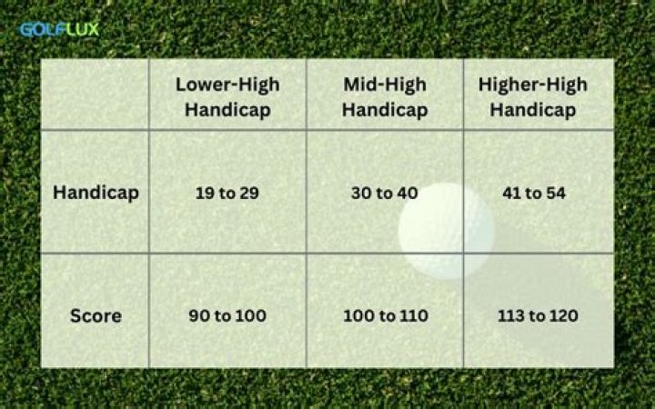 What handicap is a 110 golfer?