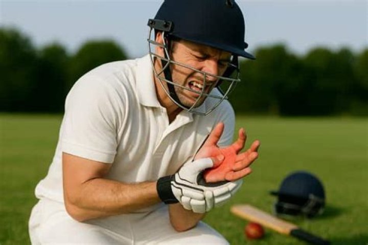 What happens if cricket ball hits sawdust?