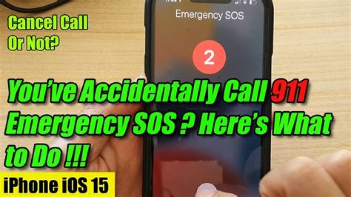 What happens if you accidentally emergency SOS?