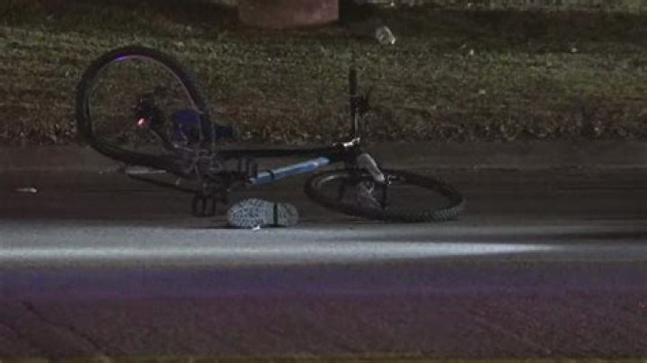 What happens if you hit a person on a bike?
