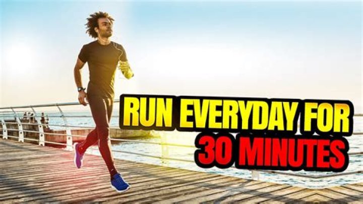 What happens to your body when you run for 30 minutes?