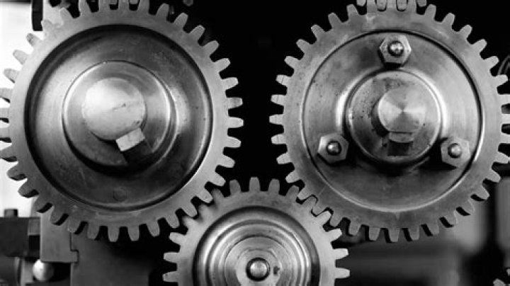 What happens when a small gear drives a larger gear?