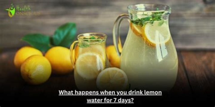 What happens when you drink lemon water for 7 days?