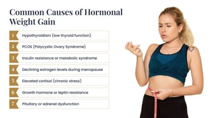 What hormone causes weight gain in females?