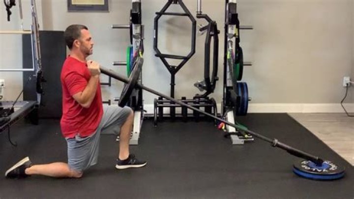 What is a landmine press?