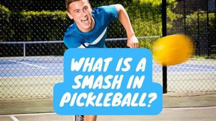 What is a smash in pickleball?