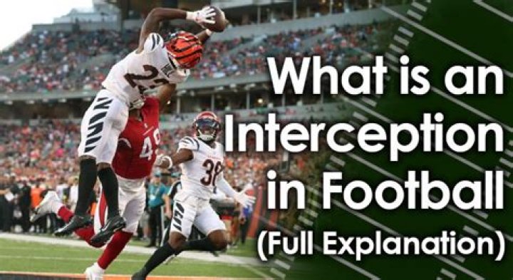 What is an interception in flag football?