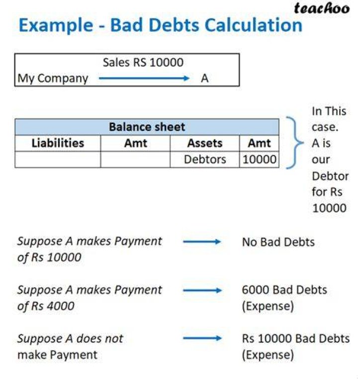 What is bad debts Shaalaa?