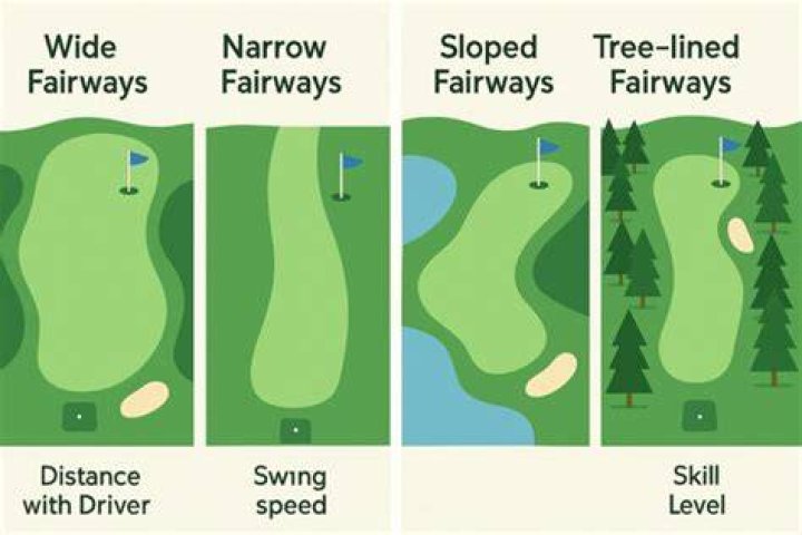 What is considered a narrow fairway?
