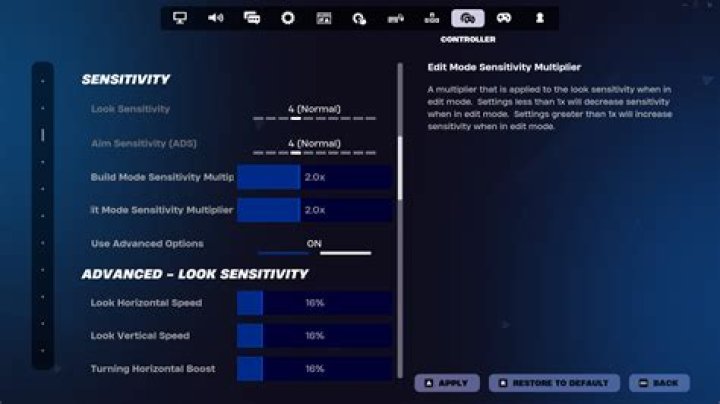 What is high zoom sensitivity?