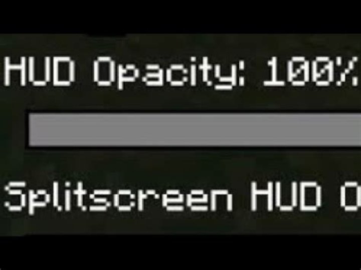 What is HUD Opacity in Minecraft?