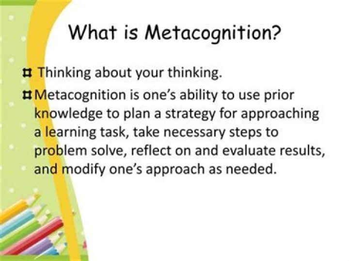 What is metacognition Eyfs?