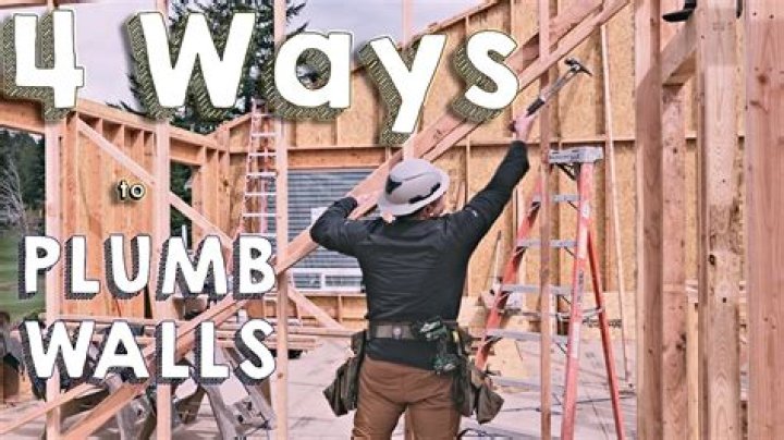What is plumb in front?
