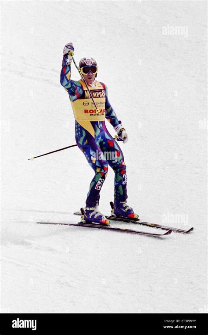 What is skier Alberto Tomba doing now?