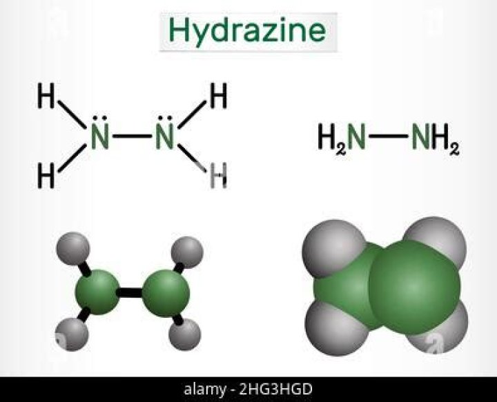 What is the chemical formula of hydrazine?