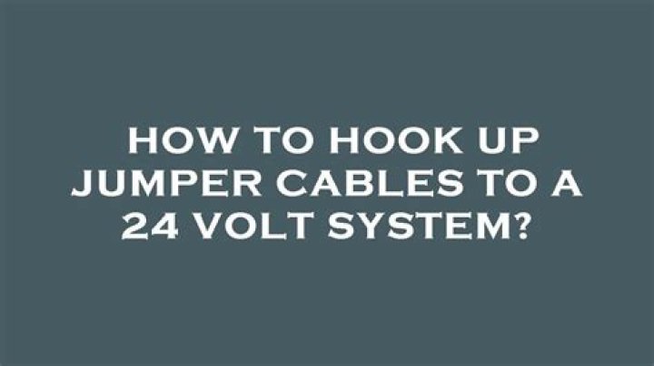 What is the correct way to hook up jumper cables?