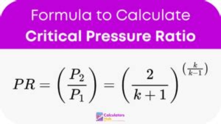 What is the critical pressure ratio?