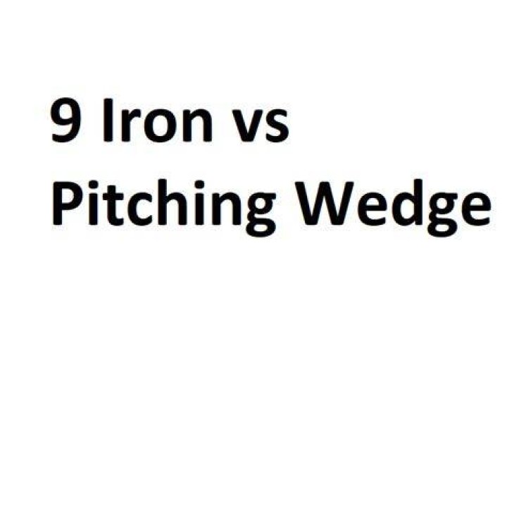 What is the difference between a 9 iron and a pitching wedge?