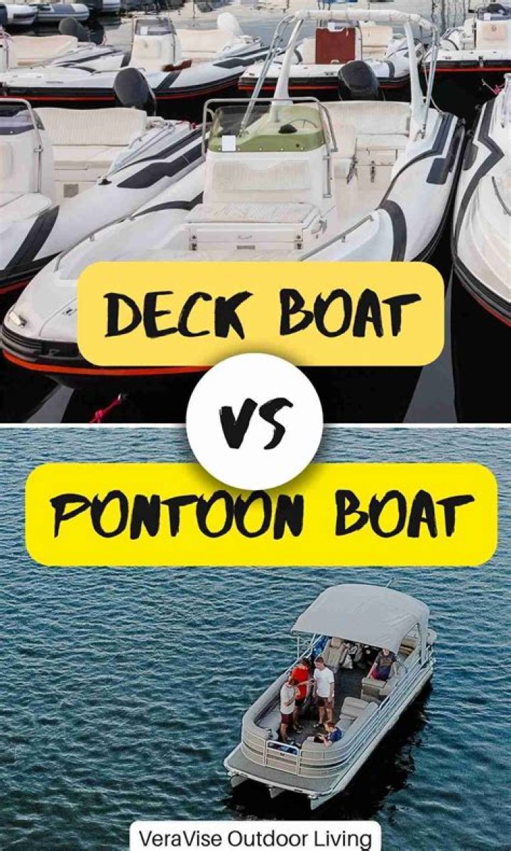 What is the difference between a pontoon boat and a deck boat?