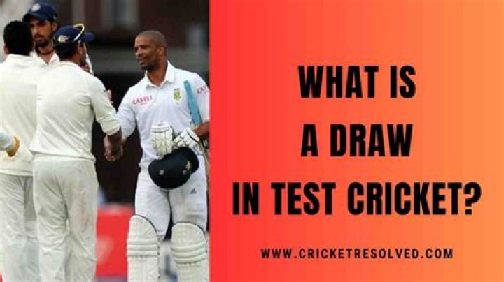 What is the meaning of draw in cricket?