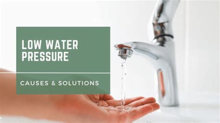 What is the most common cause of low water pressure?