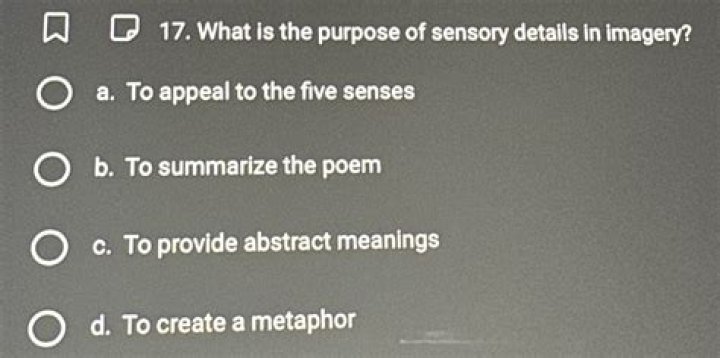 What is the purpose of sensory details?