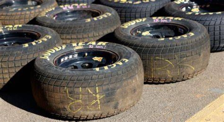 What is the red tape on NASCAR tires?