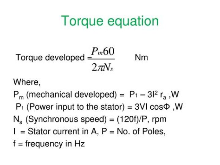 What is the relation between power and torque?