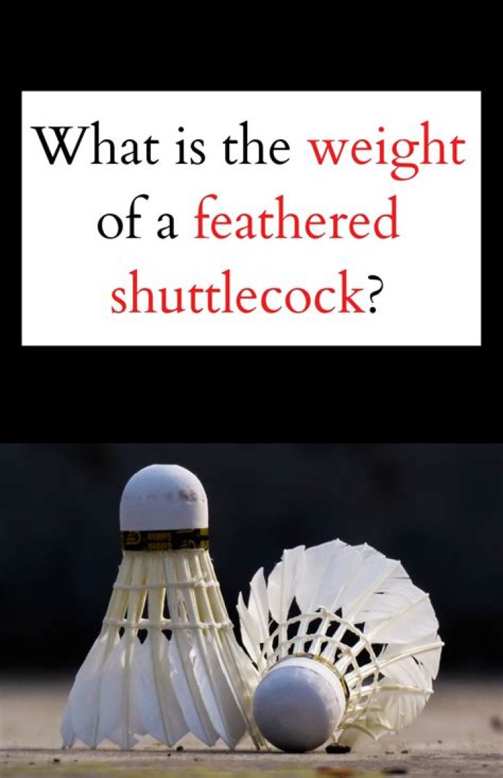What is the weight of the shuttlecock?
