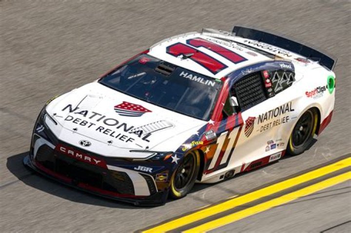 What kind of car does Denny Hamlin drive in NASCAR?