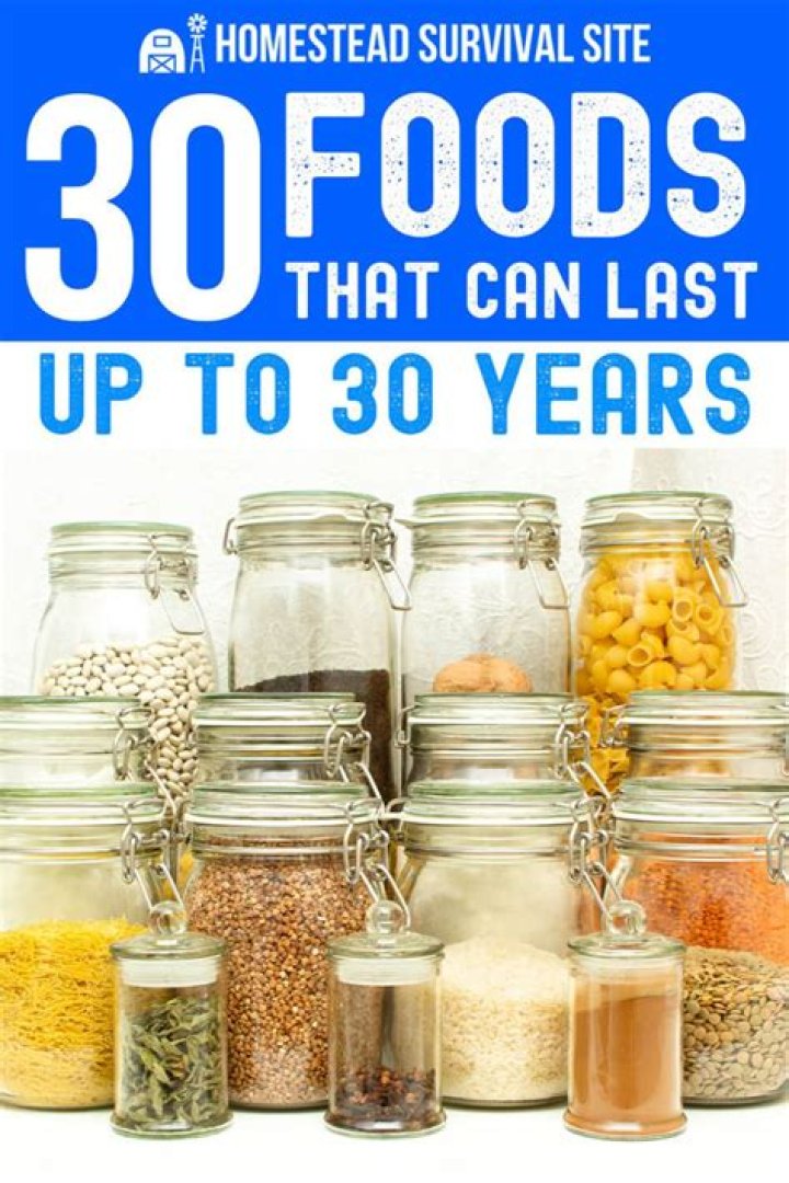 What kind of food can be stored for years?